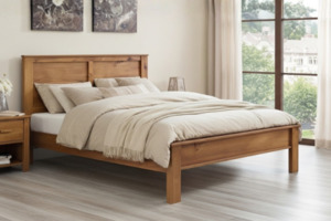 BAYARD Solid Pine Wood Bed Frame in Single/King Single/Double/Queen Size