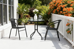 Products: EVOKE 3PC Wicker Outdoor Lounge & Dining Set