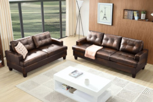 KNOLLWOOD 3+2 Sofa Set (Brown)