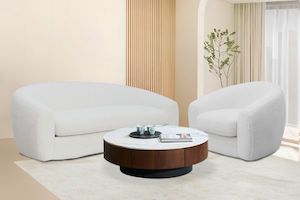 1/2/3 Seat Sofas: KIMAYA 1 & 3 Seater Teddy Fabric Sofa Range