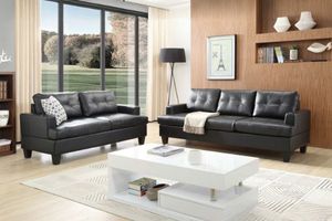 KNOLLWOOD 3+2 Sofa Set (Black)
