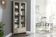 OTLEY Accent Corner Display Cabinet (Grey)