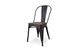 TOLIX Replica Dining Chair With Solid Pine Wood (Matte Black)