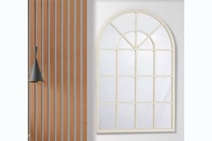 Homewares: AMALFI Arch Window Mirror (86x122cm)
