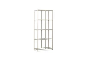 STARK Steel Frame 180x80cm Glass Display Cabinet (Cream)