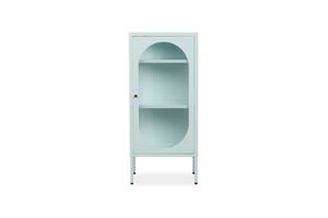 STARK Steel Frame 100x45cm 1-Arched Door Glass Display Cabinet (Mint)