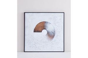 Hand Oil Painting Canvas Wall Art With Black Frame (80x80)