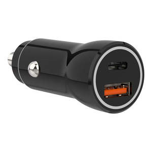 Car Chargers: 20W Dual USB-A + USB-C Fast Car Charger