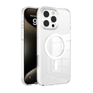 Iphone Cases: iPhone 15 Pro Max Case - Magnetic MagSafe Clear Case