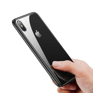 Iphone Cases: iPhone XS Baseus See-Through Glass Protective Case