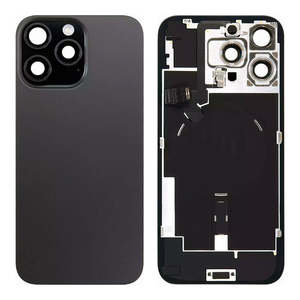 Iphone Components: iPhone 16 Pro Max Rear Glass Cover with Wireless Coil and Flash
