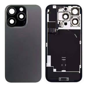 Iphone Components: iPhone 16 Pro Rear Glass Cover with Wireless Coil and Flash