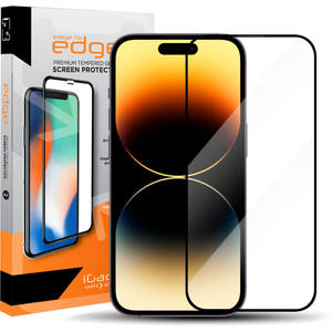 Iphone Screen Protectors: iPhone 14 Pro Screen Protector Ultra Clear with Mesh cover | Full Coverage Tempered Glass