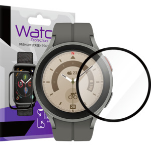 Samsung Watch 45mm Screen Protector | 3D Hybrid Glass Full Coverage (For Series 5 Pro)