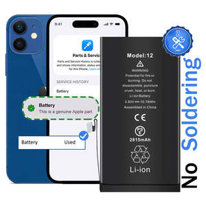 Iphone Batteries: iPhone 12/12 Pro Diagnostic Battery with Pulled Chip | No Warning Messages