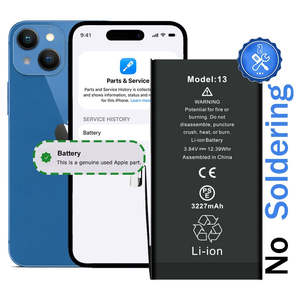 Iphone Batteries: iPhone 13 Diagnostic Battery with Pulled OEM Chip | No Unknown Part Warning