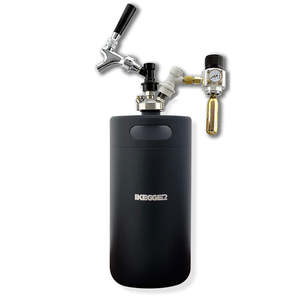 5L - Matte Black - Insulated Double Wall Mini Keg (optional tapping kits)