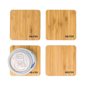 Meater Bamboo Beer Coasters