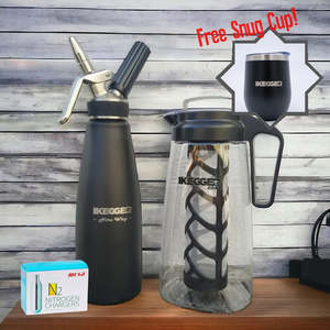 Accessories For Specials: Nitro Coffee Combo : Nitro Whip + 2L Infusion Jug + Gas + Thermo Cup