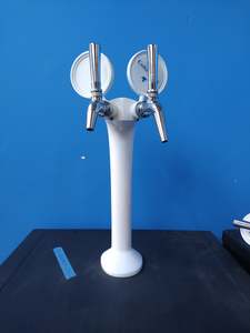 Accessories For Specials: 2 Head Cobra Tower (no taps) - White - 2nd Hand - Quite Scratched