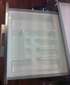 White Plastic Cutlery Insert CUT L - W