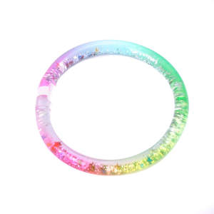 Rainbows And Unicorns: Rainbow Glitter Bangle