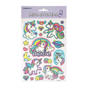 Rainbows And Unicorns: Deco Sparkly Unicorns Stickers
