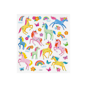 Rainbows And Unicorns: Glow in the Dark Pastel Unicorn Stickers