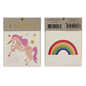 Rainbows And Unicorns: Meri Meri Tattoos Unicorn & Rainbow