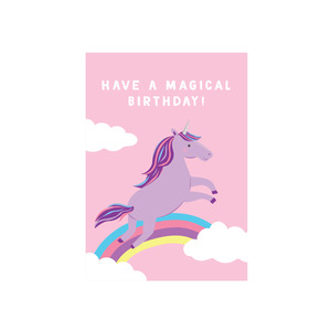 Rainbows And Unicorns: Iko Iko Cutie Animal Pun Card Magical