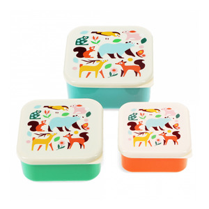 Lunchboxes: Rex London Snack Box  Woodland