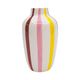 Ceramic Halycon Vase Pink Red Yellow Large