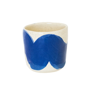 Mugs 1: JS Ceramics Tumbler Cobalt Oatmeal