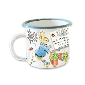 Mugs 1: Beatrix Potter Enamel Mug Peter Rabbit