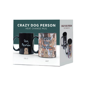 Mugs 1: Pikkii Crazy Dog Person Heat Change Mug