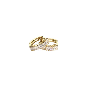 Earrings: Queen of the Foxes Petite Sleepers Marquise Gold