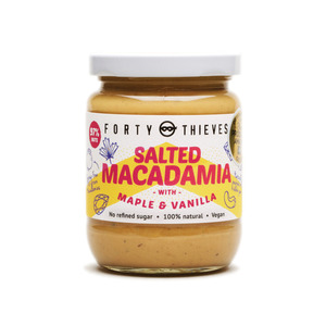 Forty Thieves: Forty Thieves Salted Macadamia with Maple and Vanilla Bean