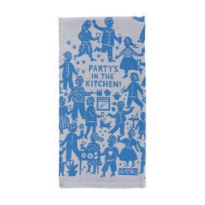 Blue Q Tea Towel Party In The Kitchen