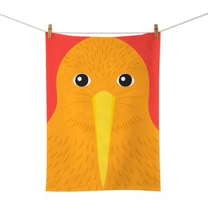 Tea Towels 1: 100 % NZ Tea Towel Bright Kiwi