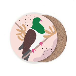 Coasters: 100% NZ Coaster Cut out Kererū