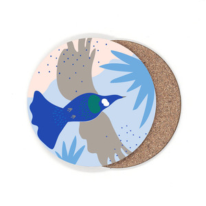 Coasters: 100% NZ Coaster Cut out Tūī