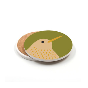 Coasters: 100% NZ Kiwi Ceramic Coaster