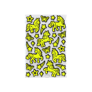 Glow in the Dark Foam Unicorn Stickers