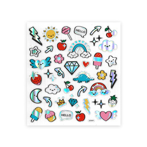 Smiley Golden Fun Stickers