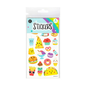 Sticker Sheets: Fast Food Sticker Pad Pack of 6 Sheets