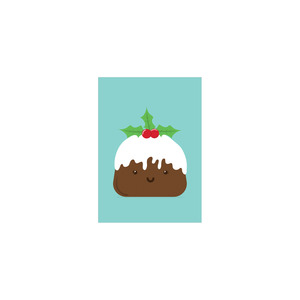 Mini Christmas Cards: Iko Iko Mini Christmas Card Pudding