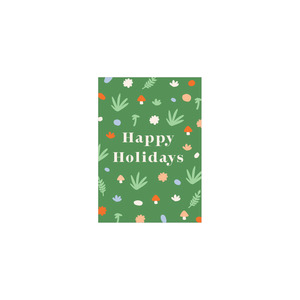 Iko Iko Mini Christmas Card Mushroom Field Happy Holidays