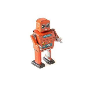 Christmas Tree Decorations: Tin Mini Robot Assorted