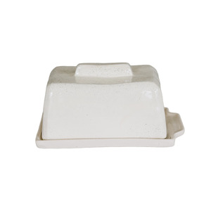 Handmade: JS Ceramics Butter Dish Oatmeal