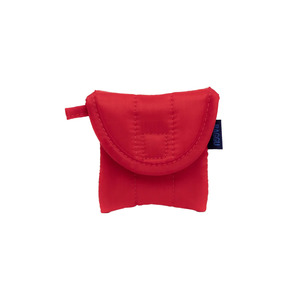 Fun Accessories: Baggu Puffy Earbuds Case Candy Apple